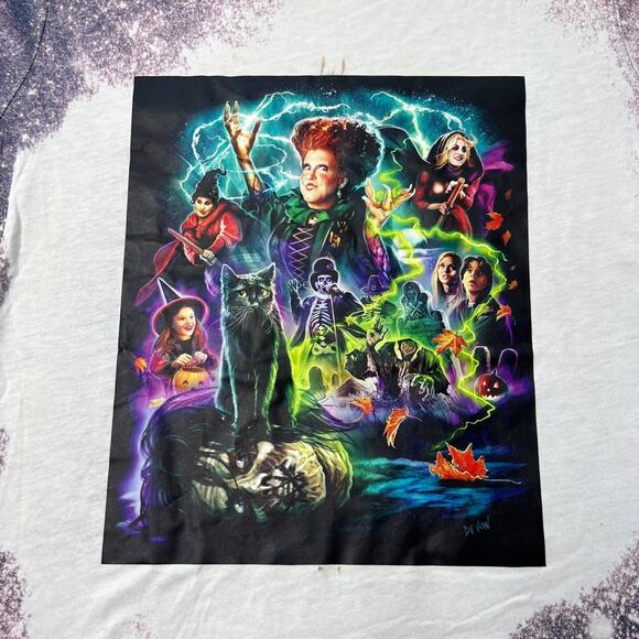 Hocus Pocus Halloween Bleached Shirt Medium - Picture 1 of 6